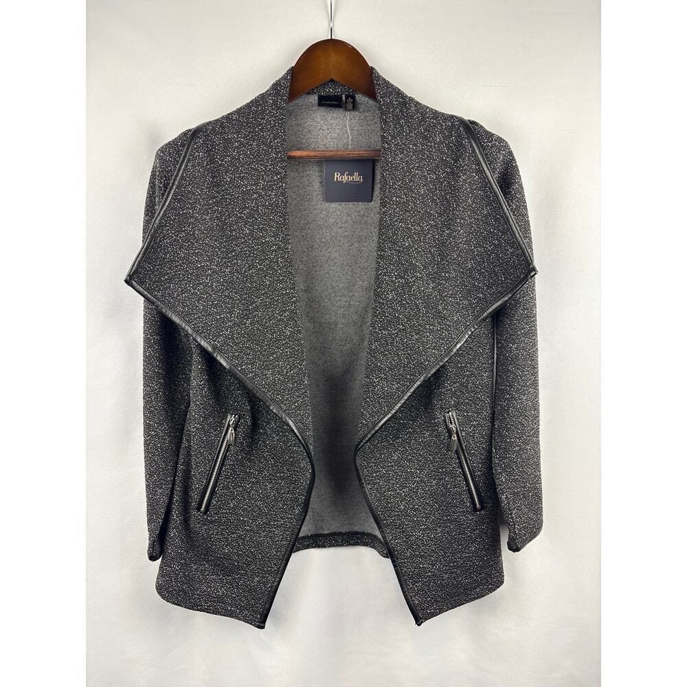 Women’s Rafaella Small Black Blazer w/ White Polka Dots